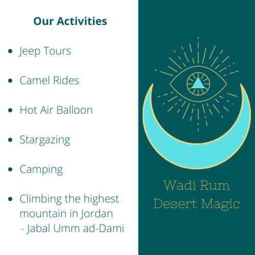 Desert Magic Camp & Resort Wadi Rum Exterior foto